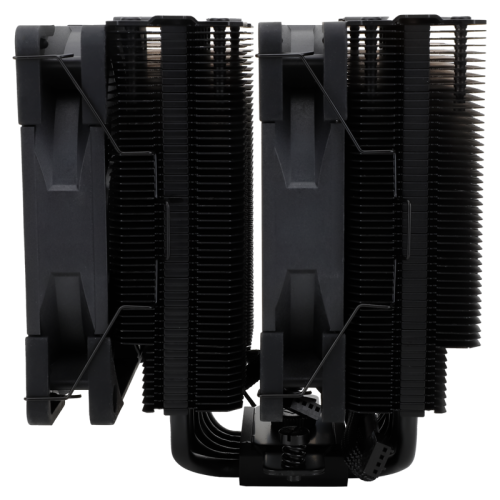 Кулер для процессора/ Thermalright Peerless Assassin 120 Black (4-pin PWM, 157mm, Ni/Cu, 6x6mm, 2x120mm, 66.17CFM, 25.6dBA, 1550RPM, S: 2011, -3, 2066, 1200, 1700, 1851, 115x, AM4, AM5, black)