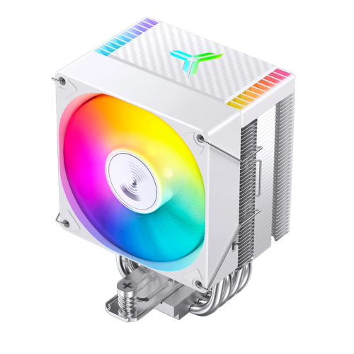 Кулер для процессора/ CPU Cooler JONSBO CR-1400 EVO ARGB (180W, 4-pin PWM, 130mm, Al/Cu, 4x6mm, ARGB, 1x92mm, 38.2CFM, 33.8dBA, 2200RPM, S: 1700/1200/115X, AM4/AM5 White)