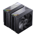 Кулер для процессора/ CPU Cooler JONSBO CA90 ARGB (270W, 4-pin PWM, 159mm, Al/Cu, 6x6mm, ARGB, 1x130mm + 1x120mm, 76.57CFM/69.61CFM, 31.4dBA/32.6dBA, 1800RPM/1800RPM, S: 1851/1700/1200/115X, AM4/AM5 Black)