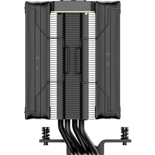 Кулер для процессора/ CPU Cooler Ocypus Iota A40 BK Dual Fan (220W, 4-pin PWM, LED temp., 156.7mm, Al/Cu, 4x6mm, 2x120mm, 77CFM, 29dBA, 2000RPM, S: 1851/1700/1200/115X, AM5/AM4, black)