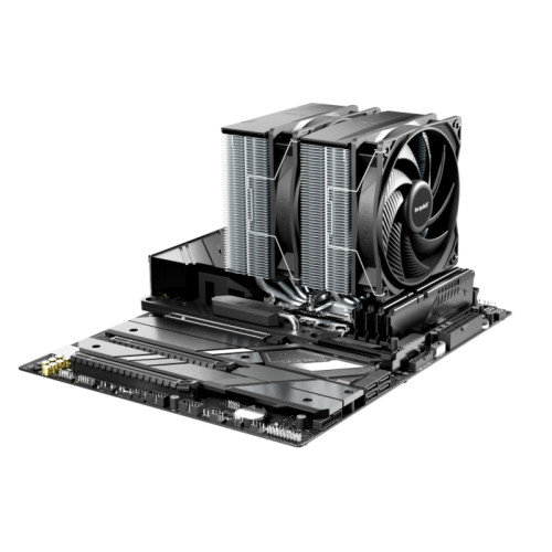 Кулер для процессора/ CPU Cooler be quiet! PURE ROCK PRO 3 (250W, 4-pin PWM, 155mm, Al/Cu, 6x6mm, 2x120mm, 59.6CFM, 34.8dBA, 2000RPM, S: 1851/1700/1200/115X, AM5/AM4, black/silver) Кулер для процессора/ CPU Cooler be quiet! PURE ROCK PRO 3 (250W, 4-pin PWM, 155mm, Al/Cu, 6x6mm, 2x120mm, 59.6CFM, 34.8dBA, 2000RPM, S: 1851/1700/1200/115X, AM5/AM4, black/silver)