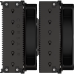 Кулер для процессора/ CPU Cooler Corsair A115 Twin Tower (270W, 4-pin PWM, 165mm, Al/Cu, 6x6mm, 2x140mm, 84.5CFM, 33.9dBA, 1600RPM, S: 1851/1700/1200/115X, AM5/AM4, black)