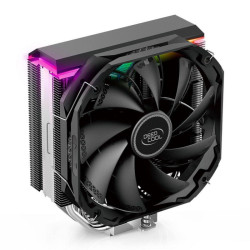 Вентилятор Deepcool AS500 RTL {8} (727064) (Height 164mm, 6mm x 5pcs, Fan 140mm, 500;1200RPM ±10%,  29.2 dB(A), 4-pin PWM, TDP 220W, Screw, Socket AMD AM4, Intel LGA 2066/2011-v3/2011/1700/1200/115x)