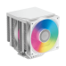 Кулер для процессора/ CPU Cooler PCCooler RT720 TC ARGB WH (270W, 4-pin PWM, 157.5mm, Al/Cu, 7x6mm, ARGB, 2x120mm, 73.32CFM, 34.9dBA, 2200RPM, S: 1851/1700/1200/115X, AM5/AM4, white)