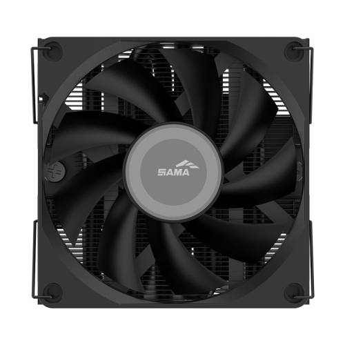 Кулер для процессора/ CPU Cooler SAMA U40 (130W, 4-pin PWM, 47mm, 4x6mm, 1x90mm, 38.18CFM, 34dBA, 2800RPM, S: 1851/1700/1200/115X, AM5/AM4, black)