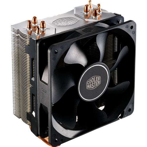 Кулер для процессора/ Cooler Master Hyper 212X (EU ver.) (150W, 4-pin, 158mm, tower, Al/Cu, fans: 1x120mm/54.6CFM/28.6dBA/1700rpm, 2066/2011-v3/2011/1200/115x/AM4/AM3+/AM3/AM2+/FM2+/FM2/FM1)