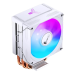 Кулер для процессора/ CPU Cooler JONSBO CR-1300 EVO Color (160W, 4-pin PWM, 128mm, Al/Cu, 4x6mm, ARGB, 1x90mm, 42CFM, 28.2dBA, 2000RPM, S: 1851/1700/1200/115X, AM4/AM5 White)