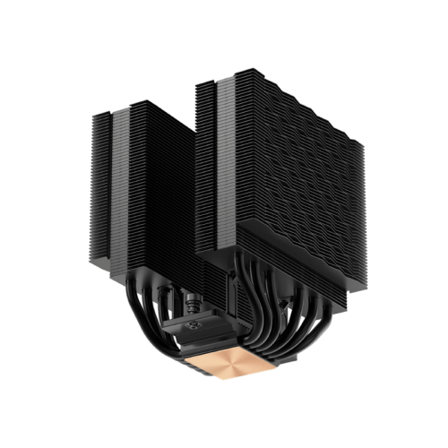 Кулер для процессора/ CPU Cooler PCCooler RT620Pro Digital BK (265W, 4-pin PWM, 157.5mm, Al/Cu, 6x6mm, 2x120mm, 73.32CFM, 34.9dBA, 2200RPM, S: 1851/1700/1200/115X, AM5/AM4, black)