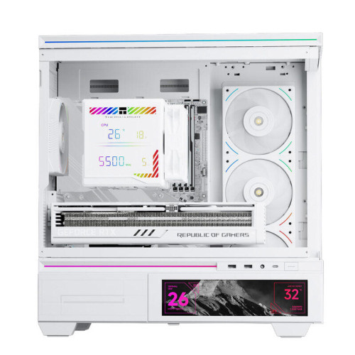 Кулер для процессора/ CPU Cooler Thermalright Peerless Assassin 140 Digital White (4-pin PWM, 165mm, Ni/Cu, 6x6mm, 1x120mm + 1x140mm, 82.CFM, 29.6dBA, 1850RPM, S: 1200, 1700, 1851, 115X, 2011, 2066, AM4, AM5, white)