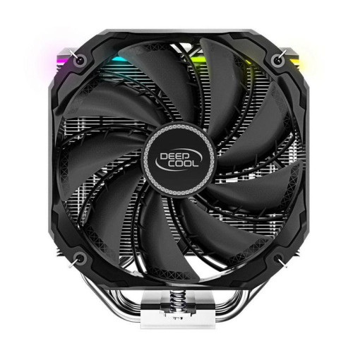 Вентилятор Deepcool AS500 RTL {8} (727064) (Height 164mm, 6mm x 5pcs, Fan 140mm, 500;1200RPM ±10%,  29.2 dB(A), 4-pin PWM, TDP 220W, Screw, Socket AMD AM4, Intel LGA 2066/2011-v3/2011/1700/1200/115x)