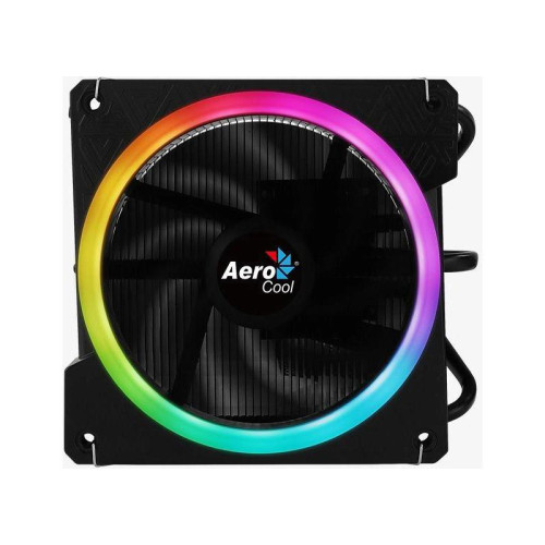 Кулер Aerocool Cylon 3H ARGB Soc-AM5/AM4/1200/1700/1851 черный 4-pin 13-24dB Al+Cu 125W 480gr Ret (CYLON 3H ARGB PWM 4P) [CYLON 3H ARGB PWM 4P]