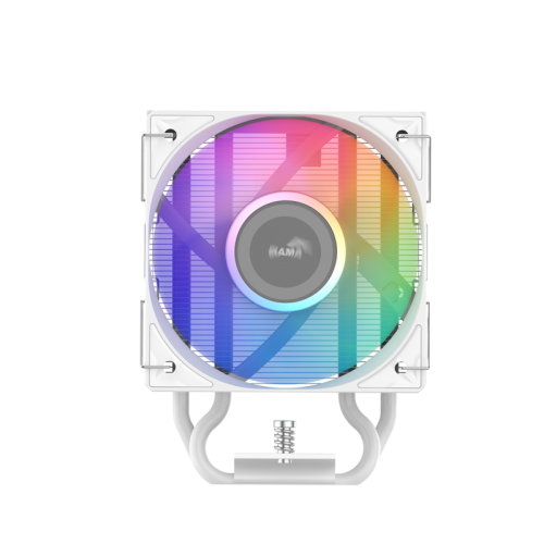 Кулер для процессора/ CPU Cooler SAMA X40L WH (220W, 4-pin PWM, 133.5mm, 4x6mm, ARGB, 1x100mm, 56.6CFM, 31.2dBA, 2600RPM, S: 1851/1700/1200/115X, AM5/AM4, white)