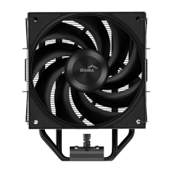 Кулер для процессора/ CPU Cooler SAMA A40 (240W, 4-pin PWM, 152mm, 4x6mm, 1x120mm, 78CFM, 29dBA, 2200RPM, S: 1851/1700/1200/115X, AM5/AM4, black)