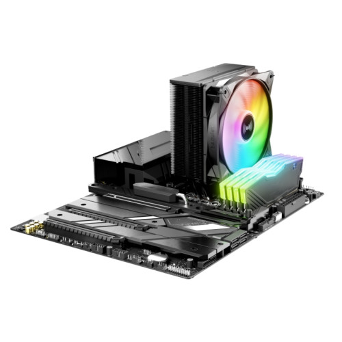 Кулер для процессора/ CPU Cooler be quiet! PURE ROCK 3 LX (190W, 4-pin PWM, 154mm, Al/Cu, 4x6mm, ARGB, 1x120mm, 61.8CFM, 31.2dBA, 2000RPM, S: 1851/1700/1200/115X, AM5/AM4, black)
