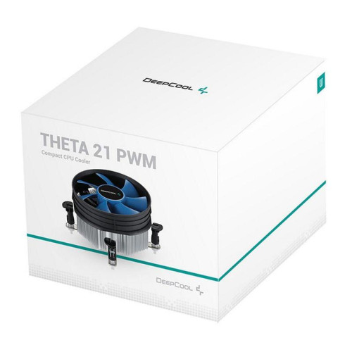 Кулер Deepcool THETA 21 PWM Soc-1151/1200 черный/синий 4-pin 18-33dB Al 95W 370gr Ret (DP-ICAP-T21P) [DP-ICAP-T21P]