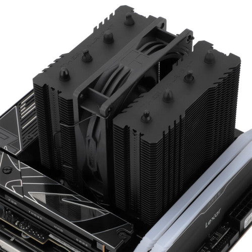 Кулер для процессора/ Кулер для процессора Thermalright Peerless Assassin 90 SE black, высота 110 мм, 2200 об/мин, 23.85 дБА, 4-pin, черный