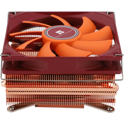 Кулер для процессора/ CPU Cooler Thermalright AXP-90 X53 Full (4-pin PWM, 38mm, Cu/Cu, 4x6mm, 1x92mm, 42.58CFM, 22.4dBA, 2700RPM, S: 1851/1700/1200/115X, AM5/AM4, orange, red)