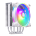 Кулер для процессора/ Cooler Master Hyper 212 Halo White (150W, 4-pin, 154mm, tower, Al/Cu, fans: 1x120mm/51.88CFM/27dBA/2050rpm, White, 1700/1200/115x/AM4/AM5)