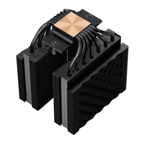 Кулер для процессора/ CPU Cooler PCCooler RT720 BK (270W, 4-pin PWM, 153mm, Al/Cu, 7x6mm, 2x120mm, 73.32CFM, 34.9dBA, 2200RPM, S: 1851/1700/1200/115X, AM5/AM4, black)