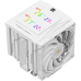 Кулер для процессора/ CPU Cooler Thermalright Royal Knight 120 Digital White (4-pin PWM, LED temp., 162mm, Ni/Cu, 6x6mm, 2x120mm, 80.45CFM/56.36CFM, 29.4dBA/28.4dBA, 2150RPM/1900RPM, S: 1200, 1700, 1851, 115X, 2011, 2066, AM4, AM5, white)