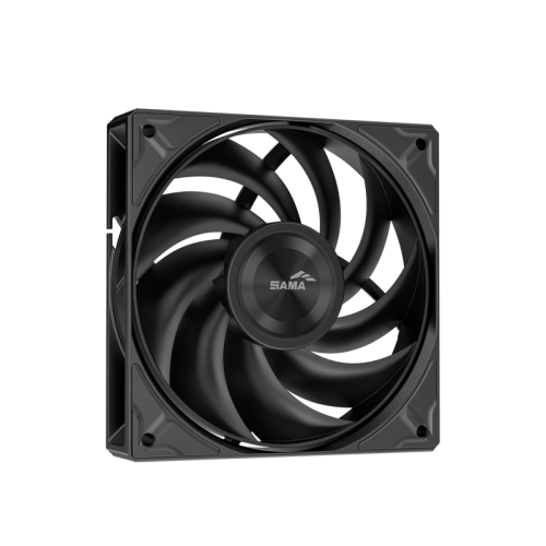 Кулер для процессора/ CPU Cooler SAMA A40P (240W, 4-pin PWM, 152mm, 4x6mm, 1x120mm, 75.2CFM, 29dBA, 2200RPM, S: 1851/1700/1200/115X, AM5/AM4, black/silver)