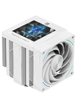 Кулер для процессора/ CPU Cooler Thermalright Phantom Spirit 120 Vision SNOW (4-pin PWM, LED, 160mm, Ni/CU, 7x6mm, ARGB, 2x120mm, 92CFM, 36dBA, 2150RPM, S: 1851, 1700, 1200, 115X, AM5, AM4, white)