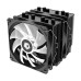 Кулер для процессора/ CPU Cooler ID-COOLING SE-55 ARGB (250W, 4-pin PWM, 153mm, Al/Cu, 6x6mm, ARGB, 2x120mm, 68.2CFM, 35.2dBA, 1500RPM, S: 1700/1200/115X, AM5/AM4, Black)
