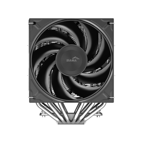 Кулер для процессора/ CPU Cooler SAMA A60E (265W, 4-pin PWM, 156.5mm, 6x6mm, 2x120mm, 78CFM, 29dBA, 2200RPM, S: 1851/1700/1200/115X, AM5/AM4, silver)