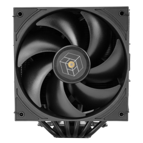 Кулер для процессора CPU Cooler Thermalright Royal Pretor 130 Black (4-pin PWM, 158mm, Ni/Cu, 6x6mm, 1x120+1x130mm, 80.45CFM/81.88CFM, 29.4dBA/28.3dBA, 2150PM/1750RPM, S: 1200, 1700, 1851, 2011, 2066, 115X, AM4, AM5, black)