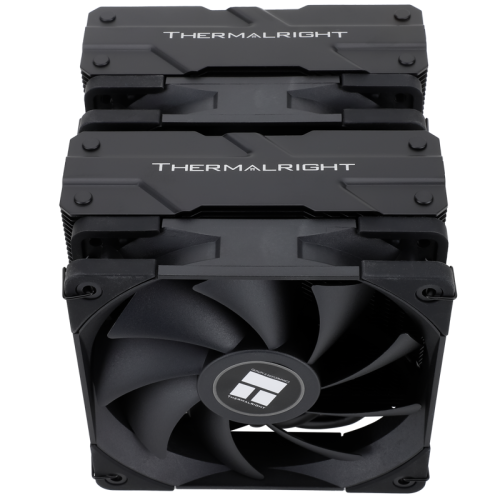 Кулер для процессора/ Thermalright Peerless Assassin 120 Black (4-pin PWM, 157mm, Ni/Cu, 6x6mm, 2x120mm, 66.17CFM, 25.6dBA, 1550RPM, S: 2011, -3, 2066, 1200, 1700, 1851, 115x, AM4, AM5, black)