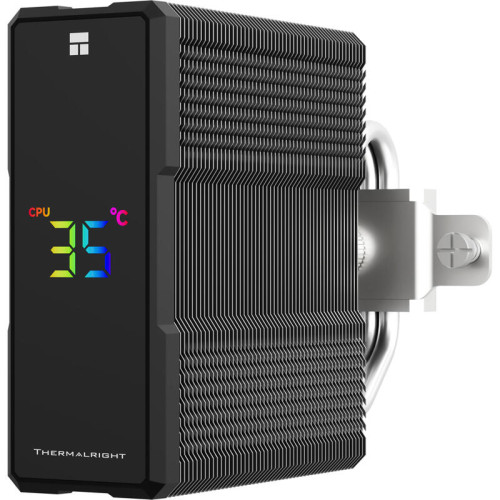 Кулер для процессора/ CPU Cooler Thermalright Assassin X 120 R Digital ARGB Black (4-pin PWM, 151mm, Al/Cu, 4x6mm, ARGB, 1x120mm, 70.84CFM, 29.8dBA, 2000RPM, S: 1851/1700/1200/115X, AM5/AM4, black)