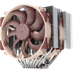 Кулер для процессора/ CPU Cooler Noctua NH-D15 G2 HBC (228W, 4-pin PWM, 168mm, Al/Cu, 8x6mm, 2x140mm, 91.5CFM, 24.8dBA, 1500RPM, S: 1851/1700/1200/115X, AM5/AM4, Beige/Brown)