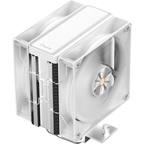 Кулер для процессора/ CPU Cooler Ocypus Delta A40 Elite WH Dual FAN (220W, 4-pin PWM, 156.7mm, Al/Cu, 4x6mm, 2x120mm, 73CFM, 29dBA, 2000RPM, S: 1851/1700/1200/115X, AM5/AM4, white)