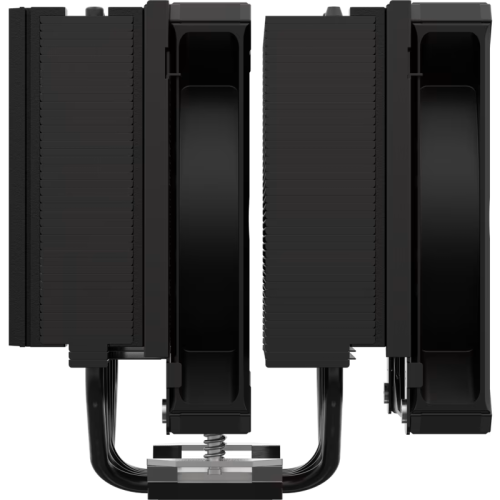 Кулер для процессора/ CPU Cooler Corsair A115 Twin Tower (270W, 4-pin PWM, 165mm, Al/Cu, 6x6mm, 2x140mm, 84.5CFM, 33.9dBA, 1600RPM, S: 1851/1700/1200/115X, AM5/AM4, black)
