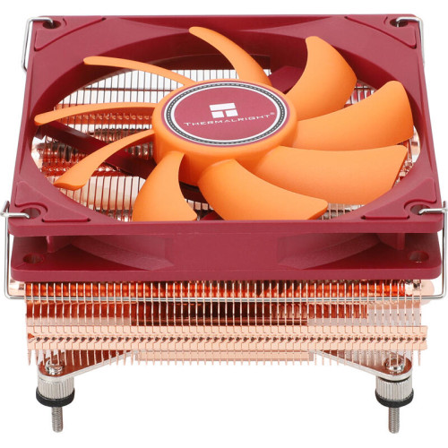 Кулер для процессора/ CPU Cooler Thermalright AXP-90 X47 Full (4-pin PWM, 32mm, Cu/Cu, 4x6mm, 1x92mm, 42.58CFM, 22.4dBA, 2700RPM, S: 1851/1700/1200/115X, AM5/AM4, orange, red)