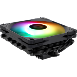 Кулер для процессора/ CPU Cooler Thermalright AXP-120 X67 Black Argb (4-pin PWM, 52mm, Ni/Cu, 6x6mm, ARGB, 1x120mm, 59CFM, 26.1dBA, 1800RPM, S: 1851/1700/1200/115X, 2011, 2066, AM5/AM4, black)