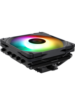 Кулер для процессора/ CPU Cooler Thermalright AXP-120 X67 Black Argb (4-pin PWM, 52mm, Ni/Cu, 6x6mm, ARGB, 1x120mm, 59CFM, 26.1dBA, 1800RPM, S: 1851/1700/1200/115X, 2011, 2066, AM5/AM4, black)