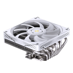 Кулер для процессора/ CPU Cooler JONSBO HP-600 (210W, 4-pin PWM, 66mm, Al/Cu, 6x6mm, ARGB, 1x120mm, 61.51CFM, 37.2dBA, 1800RPM, S: 1700/1200/115X, AM4/AM5 White)