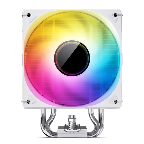 Кулер для процессора/ CPU Cooler JONSBO CR-1000 V2 PRO ARGB (230W, 4-pin PWM, 157mm, Al/Cu, 6x6mm, ARGB, 1x120mm, 59.48CFM, 32.0dBA, 1500RPM, S: 1700/1200/115X, AM4/AM5 White)