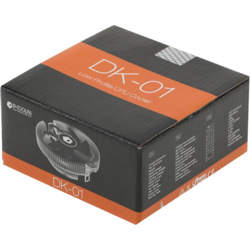 Кулер ID-Cooling DK-01 Soc-AM5/AM4/1200/1700/1851 черный 4-pin 29dB Al 95W 195gr Ret [DK-01]