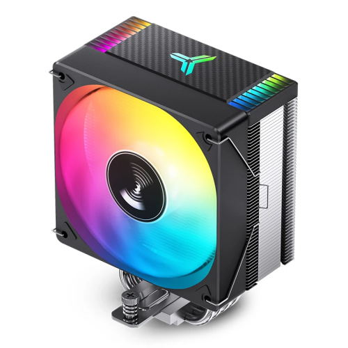 Кулер для процессора/ CPU Cooler JONSBO CR-1000 EVO ARGB (220W, 4-pin PWM, 154mm, Al/Cu, 4x6mm, ARGB, 1x120mm, 59.48CFM, 32.0dBA, 1500RPM, S: 1700/1200/115X, AM4/AM5 Black)
