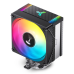 Кулер для процессора/ CPU Cooler JONSBO CR-1000 EVO ARGB (220W, 4-pin PWM, 154mm, Al/Cu, 4x6mm, ARGB, 1x120mm, 59.48CFM, 32.0dBA, 1500RPM, S: 1700/1200/115X, AM4/AM5 Black)