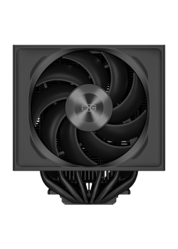 Кулер для процессора/ PCCooler RZ820 BK (289W, 4-pin PWM, 165mm, Al/Cu, 4x8mm+4x6mm, 1x140mm+1x150mm, 71.9CFM/86.7CFM, 27.1dBA/32dBA, 1500RPM/2200RPM, S: 1851, 1700, 1200, 20XX, 115X, AM5, AM4, black)
