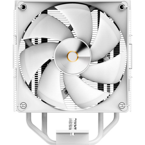 Кулер для процессора/ CPU Cooler Ocypus Delta A40 WH ARGB (220W, 4-pin PWM, 156.7mm, Al/Cu, 4x6mm, ARGB, 1x120mm, 73CFM, 29dBA, 2000RPM, S: 1851/1700/1200/115X, AM5/AM4, white)