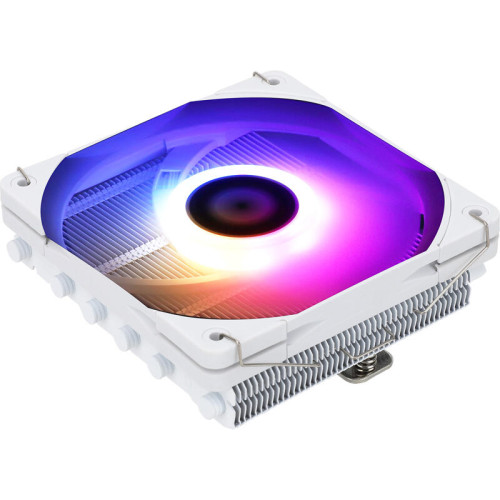 Кулер для процессора/ CPU Cooler Thermalright AXP-120 X67 White Argb (4-pin PWM, 52mm, Ni/Cu, 6x6mm, ARGB, 1x120mm, 59CFM, 26.1dBA, 1800RPM, S: 1851/1700/1200/115X, 2011, 2066, AM5/AM4, white)