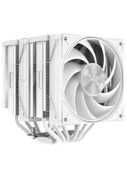 Кулер для процессора/ CPU Cooler SAMA A60W (265W, 4-pin PWM, 156.5mm, 6x6mm, 2x120mm, 78CFM, 29dBA, 2200RPM, S: 1851/1700/1200/115X, AM5/AM4, white)
