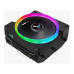 Кулер Aerocool Cylon 3H ARGB Soc-AM5/AM4/1200/1700/1851 черный 4-pin 13-24dB Al+Cu 125W 480gr Ret (CYLON 3H ARGB PWM 4P) [CYLON 3H ARGB PWM 4P]