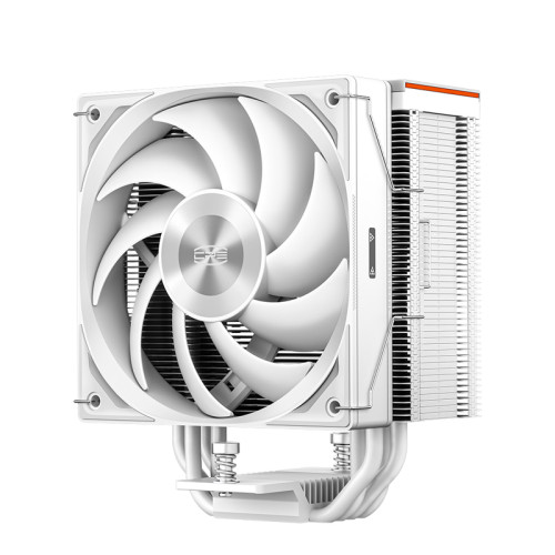 Кулер для процессора/ PCCooler RZ400 V2 WH (230W, 4-pin PWM, 155mm, Al/Cu, 4x6mm, 1x120mm, 86.73CFM, 32dBA, 2200RPM, S: 1851/1700/1200/115X, AM5/AM4, black)