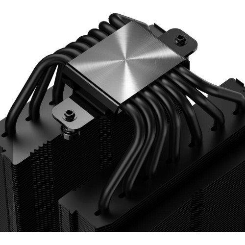 Кулер для процессора/ CPU Cooler Thermalright Royal Pretor 130 Ultra Black (4-pin PWM, 158mm, Ni/Cu, 7x6mm, 1x120mm ARGB +1x130mm, 69CFM/81.88CFM, 27dBA/28.3dBA, 2150RPM/1750RPM, S: 1200, 1700, 1851, 115X, 2011, 2066, AM4, AM5, black)