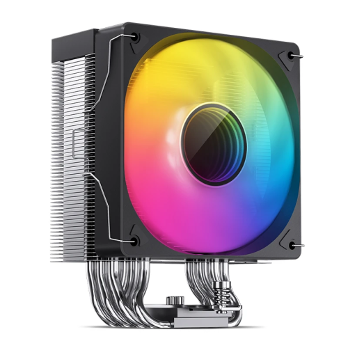 Кулер для процессора/ CPU Cooler JONSBO CR-1000 V2 PRO ARGB (230W, 4-pin PWM, 157mm, Al/Cu, 6x6mm, ARGB, 1x120mm, 59.48CFM, 32.0dBA, 1500RPM, S: 1700/1200/115X, AM4/AM5 Black)
